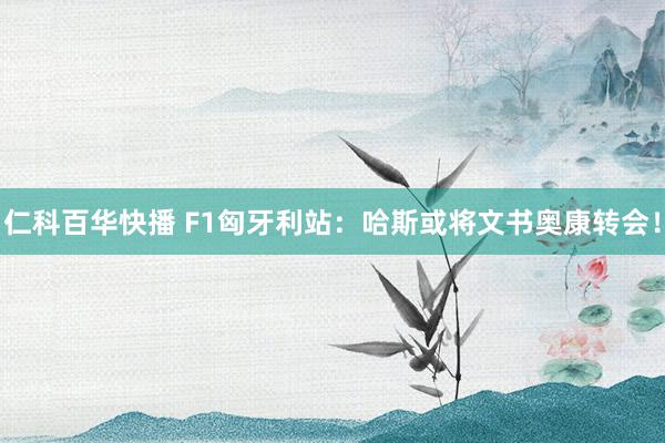 仁科百华快播 F1匈牙利站：哈斯或将文书奥康转会！