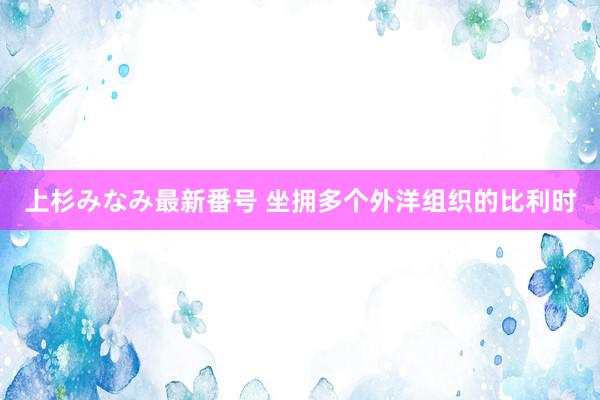 上杉みなみ最新番号 坐拥多个外洋组织的比利时