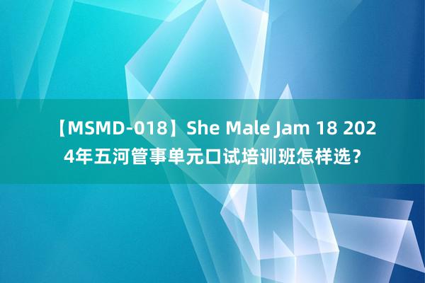 【MSMD-018】She Male Jam 18 2024年五河管事单元口试培训班怎样选？